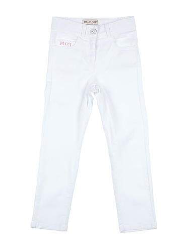 PUCCI Pantalone Bianco 92% Cotone, 6% Modal, 2% Elastan, Poliestere, Vetro
