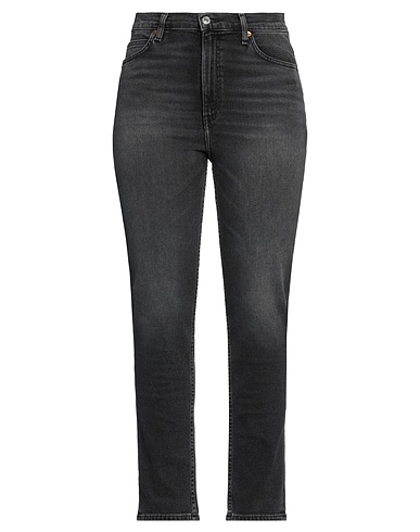 RE/DONE Denim pants Black 95% Cotton, 4% Elastomultiester, 1% Lycra®