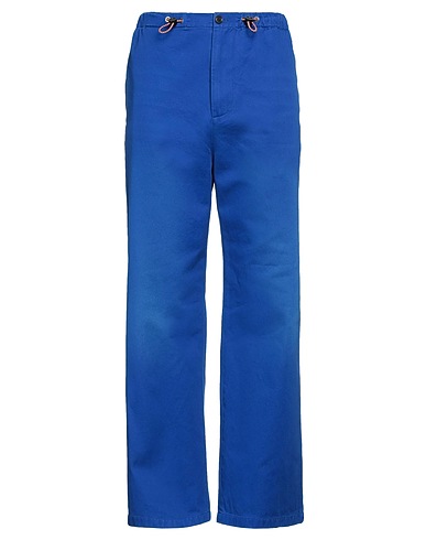GUCCI Casual pants Blue 100% Cotton, Polyester