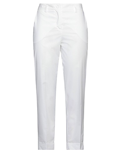 P.A.R.O.S.H. Casual trouser White 100% Cotton