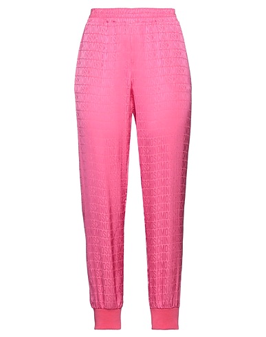 MOSCHINO Casual trouser COUTURE Pink 79% Viscose, 21% Silk, Virgin Wool, Polyamide, Elastane