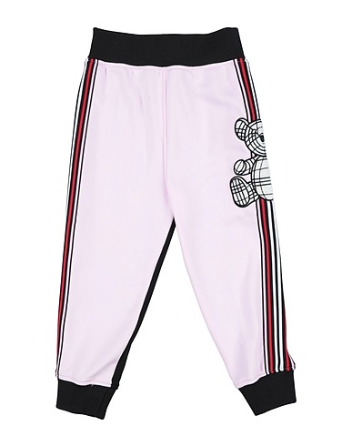 BURBERRY Casual trouser Pink 100% Cotton, Polyester, Polyamide, Elastane