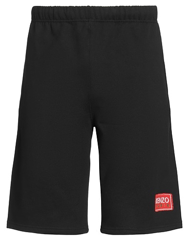 KENZO Shorts & Bermuda Black 99% Cotton, 1% Elastane