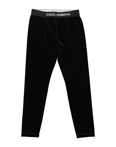 DOLCE&GABBANA Pantalone Nero 90% Poliestere, 10% Elastan, Poliammide