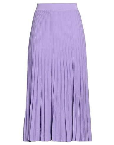 P.A.R.O.S.H. Midi skirt Lilac 82% Cotton, 18% Polyamide