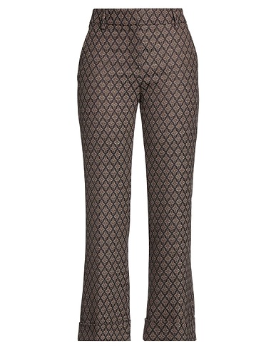 TRUE ROYAL Pantalone Marrone 54% Poliestere, 44% Lana Vergine, 2% Lycra®