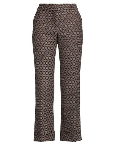 ROOM 52 Casual trouser Brown 54% Polyester, 44% Virgin Wool, 2% Lycra®