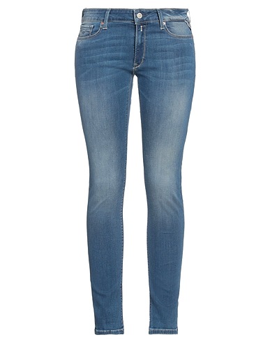 REPLAY Denim trousers Blue 90% Cotton, 8% Polyester, 2% Elastane