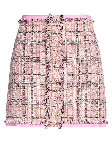 MSGM Minigonna Rosa 63% Cotone, 19% Poliestere, 11% Acrilico, 5% Altre Fibre, 2% Poliammide