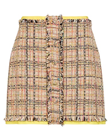 MSGM Mini skirt Beige 63% Cotton, 19% Polyester, 11% Acrylic, 5% Other Fibres, 2% Polyamide