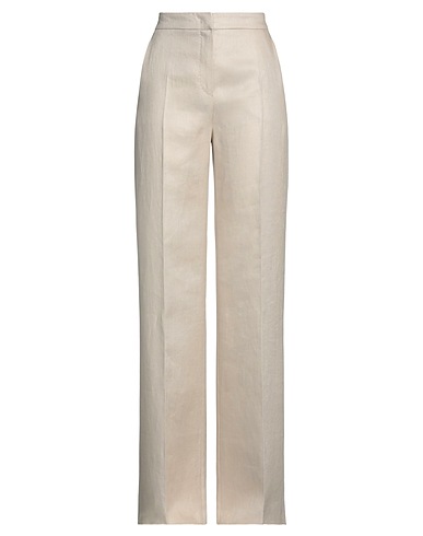 MAX MARA Casual trouser Beige 100% Linen
