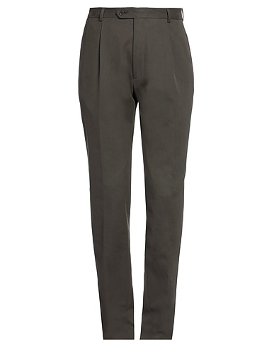 TOMBOLINI Casual trouser Chocolate brown 95% Cotton, 5% Elastane