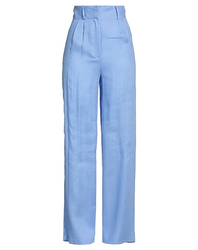 SIMONA CORSELLINI Pantalone Blu chiaro 100% Lino