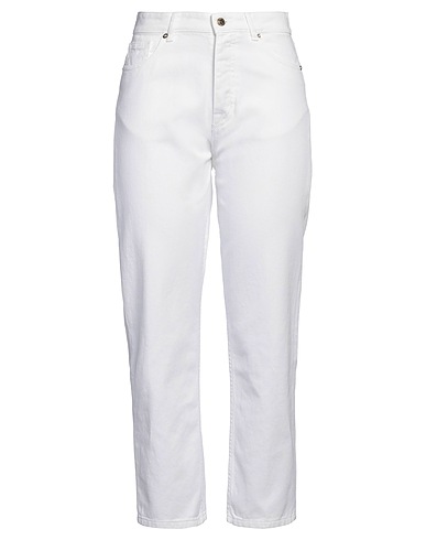 TRUE NYC® Denim trousers White 100% Cotton