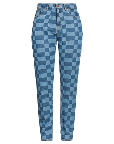 FINGER IN THE NOSE Denim pants Blue 100% Cotton