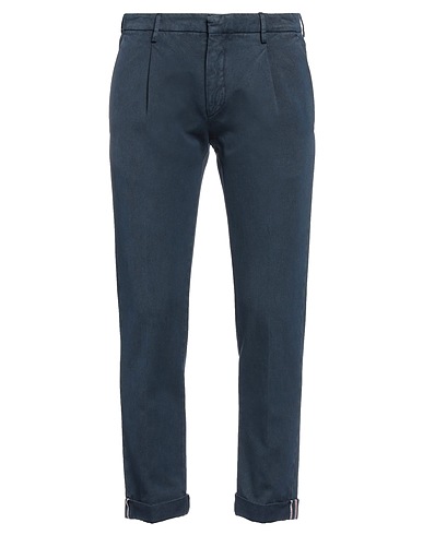 NOT TO BE FOUND Casual trouser Navy blue 100% Cotton