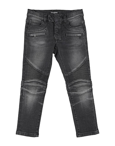 BALMAIN Denim trousers Black 98% Cotton, 2% Elastane