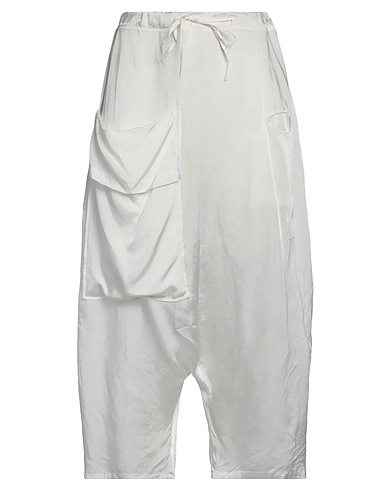 MARC POINT Casual trouser White 57% Viscose, 43% Cupro