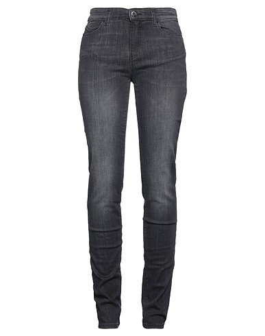 EMPORIO ARMANI Denim trousers Charcoal 83% Cotton, 15% Polyester, 2% Elastane