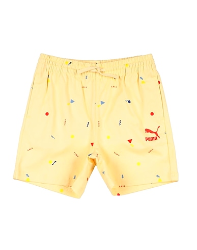 PUMA Shorts & Bermuda Pastel yellow 98% Cotton, 2% Elastane