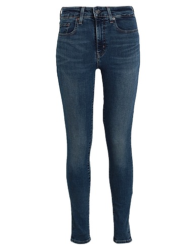 LEVI'S Denim trousers 721 HIGH RISE SKINNY DARK INDIGO - WORN IN
 Blue 85% Cotton, 7% Lyocell, 6% Elastomultiester, 2% Elastane