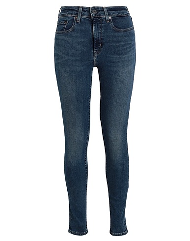 LEVI'S Denim trousers 721 HIGH RISE SKINNY DARK INDIGO - WORN IN
 Blue 85% Cotton, 7% Lyocell, 6% Elastomultiester, 2% Elastane