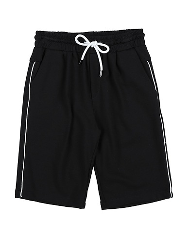 BIKKEMBERGS Shorts & Bermuda Black 95% Cotton, 5% Elastic fibres