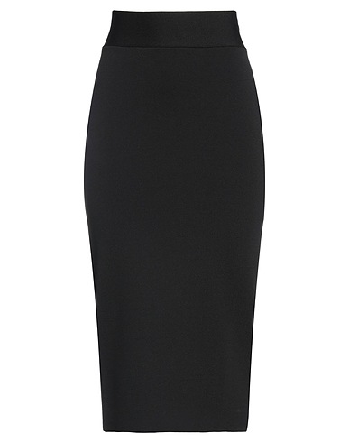 P.A.R.O.S.H. Midi skirt Black 68% Viscose, 32% Polyamide