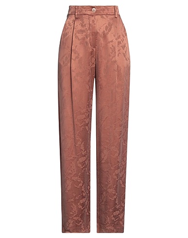 MOMONÍ Casual trouser Brick red 55% Cupro, 45% Viscose