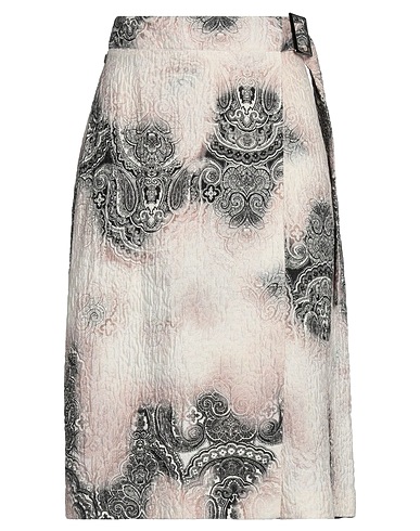 MANILA GRACE Midi skirt BEIGE 73% Cotton, 27% Viscose