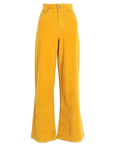 MAX&Co. Casual trouser Mustard 98% Cotton, 2% Elastane