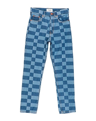 FINGER IN THE NOSE Denim pants Blue 100% Cotton