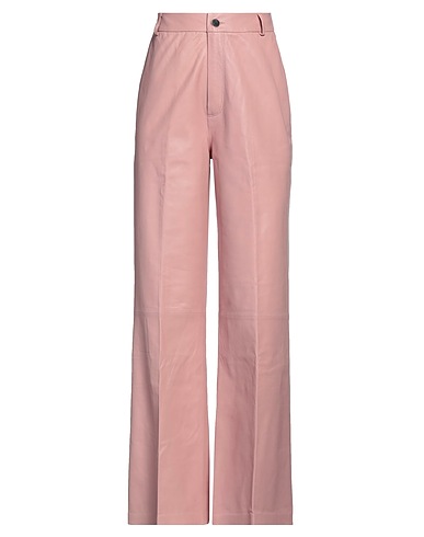 DESA 1972 Casual trouser Pink 100% Soft Leather