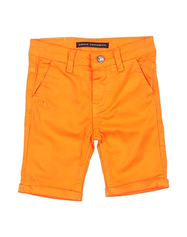 DANIELE ALESSANDRINI Shorts & Bermuda Orange 98% Cotton, 2% Elastane