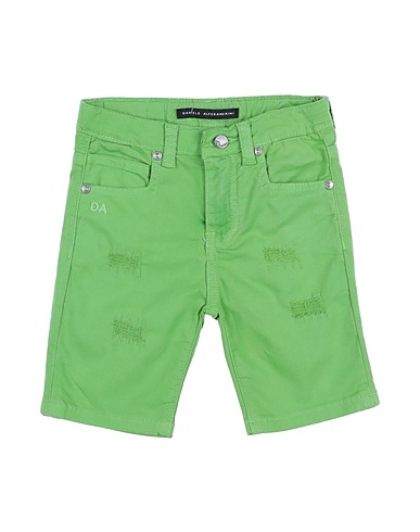 DANIELE ALESSANDRINI Shorts & Bermudas Säuregrün 98% Baumwolle, 2% Elastan
