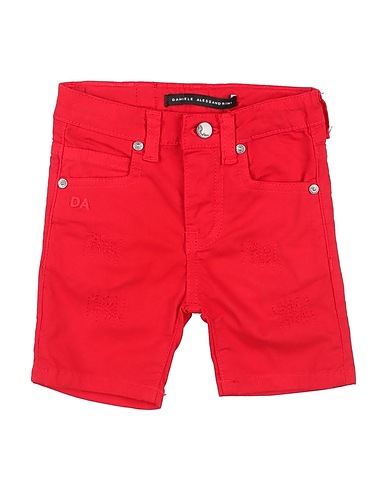 DANIELE ALESSANDRINI Shorts & Bermuda Red 98% Cotton, 2% Elastane