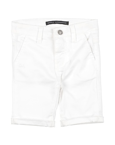 DANIELE ALESSANDRINI Shorts & Bermuda White 98% Cotton, 2% Elastane