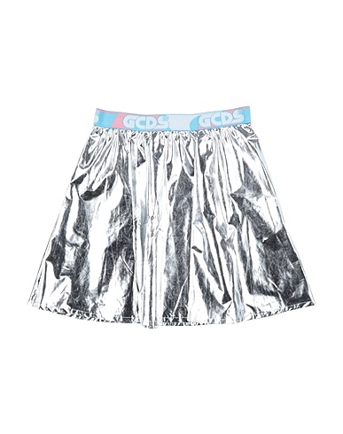 GCDS MINI Skirt Silver 75% Polyester, 25% Polyurethane