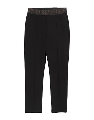 DIXIE Casual trouser Black 60% Viscose, 35% Polyamide, 5% Elastane