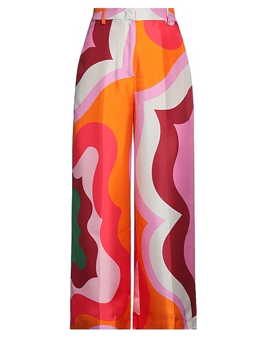 ETRO パンツ オレンジ シルク 100%