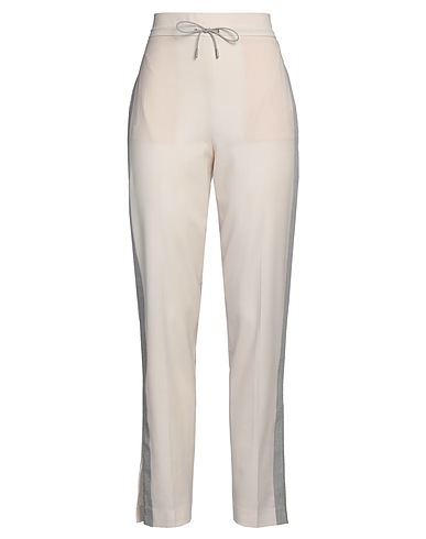 PESERICO Casual trouser Ivory 100% Virgin Wool, Cotton