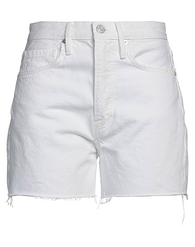 FRAME Shorts jeans Bianco 100% Cotone