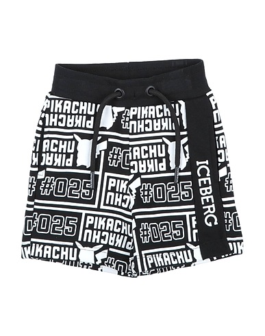 ICEBERG Shorts & Bermuda Black 85% Cotton, 15% Polyester