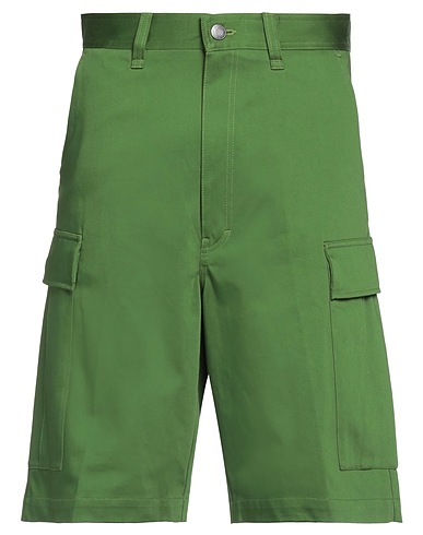 AMI ALEXANDRE MATTIUSSI Shorts & Bermuda Green 100% Cotton