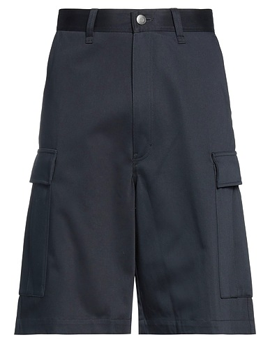 AMI ALEXANDRE MATTIUSSI Shorts & Bermuda Midnight blue 100% Cotton