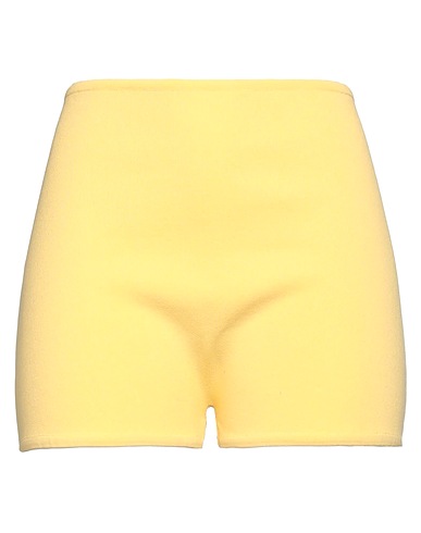 MAX MARA Shorts & Bermuda Yellow 89% Cotton, 10% Polyamide, 1% Elastane