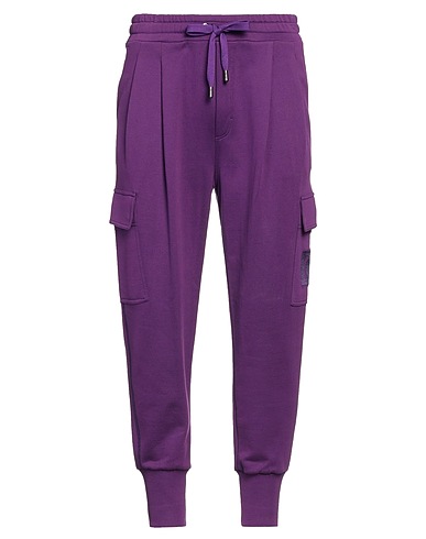DOLCE&GABBANA Cargo Purple 100% Cotton, Elastane