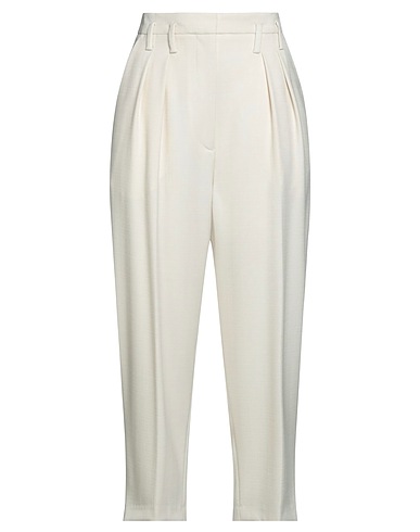 IRO Casual trouser Cream 66% Polyester, 32% Rayon, 2% Elastane