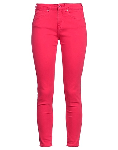 MAISON SCOTCH Denim trousers Fuchsia 93% Cotton, 6% Polyester, 1% Elastane