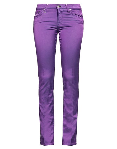 JACOB COHЁN Pantalone Viola 52% Cotone, 45% Viscosa, 3% Elastan